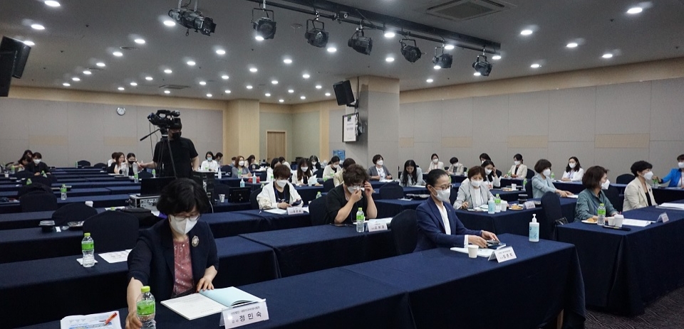 대한치과위생사협회 39차 정기총회 대면 회의장