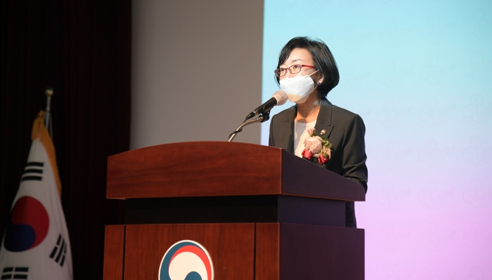27일 열린 오유경 신임 식품의약품안전처장 취임식 현장. [사진=식품의약품안전처 제공]