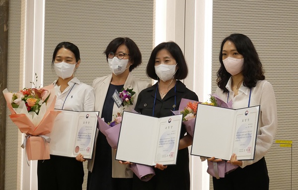보건복지부 장관 표창 수상자들.