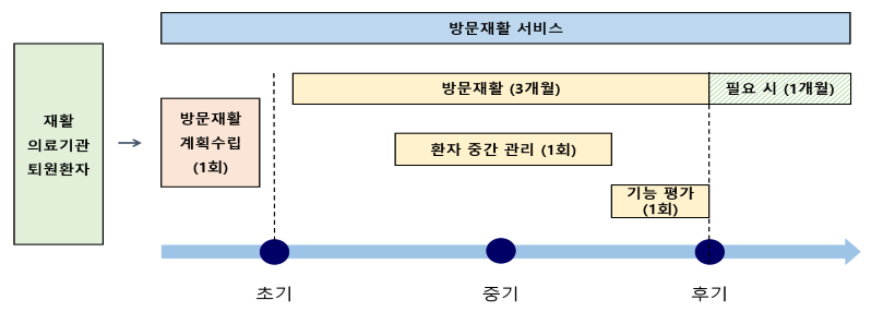 방문재활 시범사업 모식도
