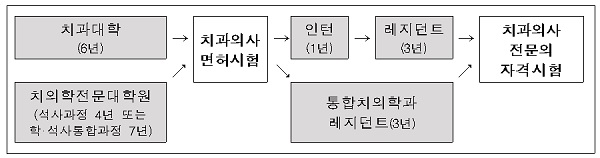 치과의사 전문의 배출과정