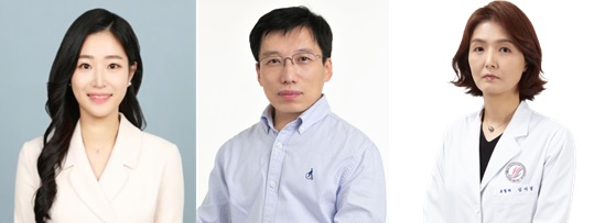 (왼쪽부터)조수민 한림대 임상치의학대학원 치과인공지능로보틱스 학과 석사졸업생, 양병은 한림대 임상치의학대학원장, 김이경 겸임교수.