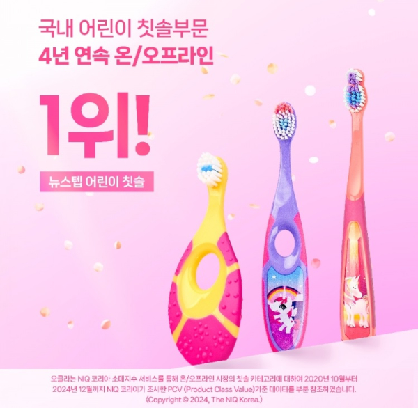 동아제약의 ‘조르단 어린이 칫솔’이 국내 판매 4년 연속 1위를 차지했다.